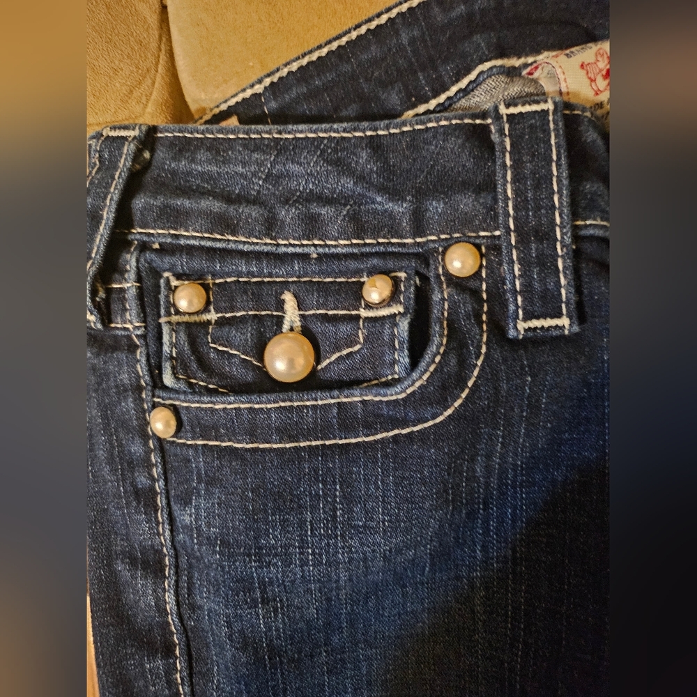 Women's True Religion Blue Jeans - Picture 2 of 8